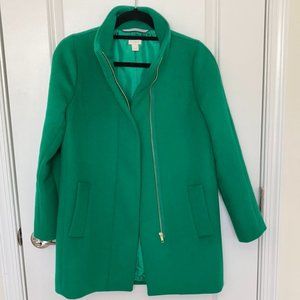 PPRICE REDUCTION - Like new vibrant green stadium wool coat